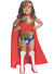 Girls Deluxe Wonder Woman Fancy Dress Costume Main Image