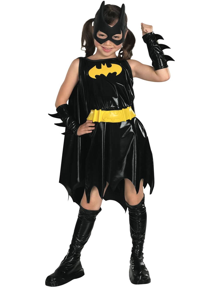 Girls' Superhero Batgirl Costume Front View