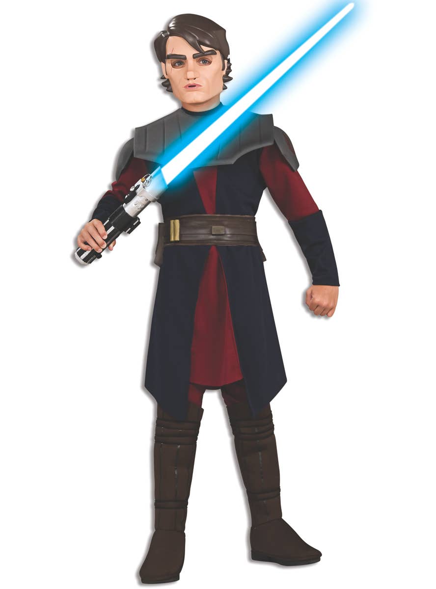 Anakin Skywalker Boy's Star Wars Jedi Movie Costume Full View