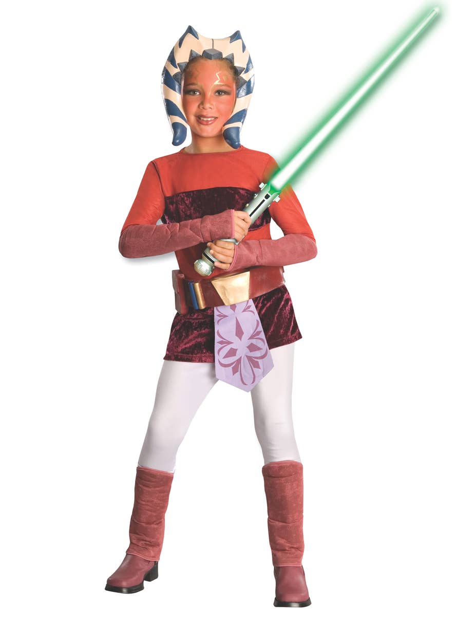 The Clone Wars Ahsoka Tano Girl's Star Wars Costume - Main Image