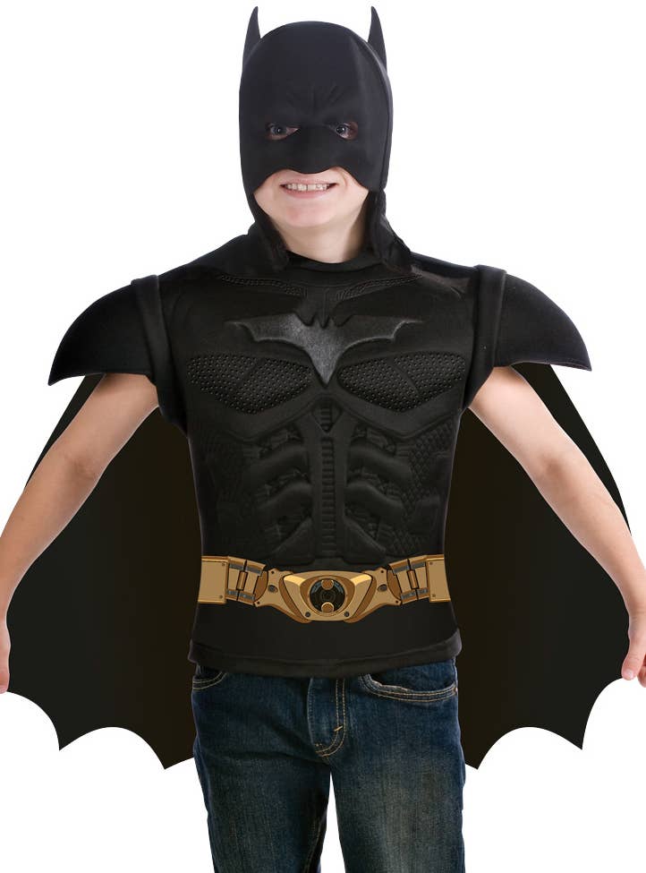 Boy's Dark Knight Batman Superhero Dress Up Front - Close Image 1