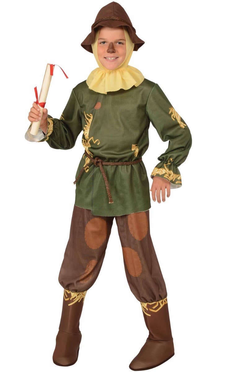 Scarecrow Boy's Wizard of Oz Costume Front View