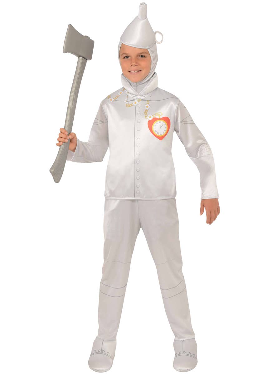 Tin Man Boy's Wizard of Oz Silver Book Week Costume Main Image 