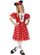 Red and White Polka Dot Minnie Mouse Girl's Disney Costume - Main Image