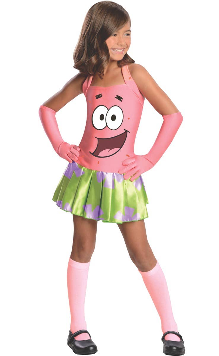 Patrick Star Girls Costume Spongebob Squarepants Kids Costume