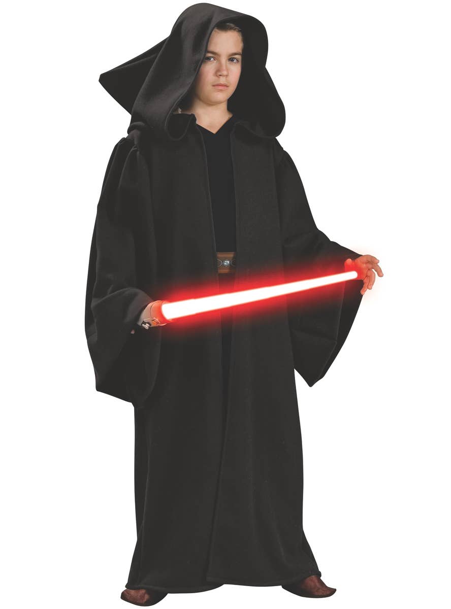 Boy's Star Wars Sith Robe Dark Side Costume Front View