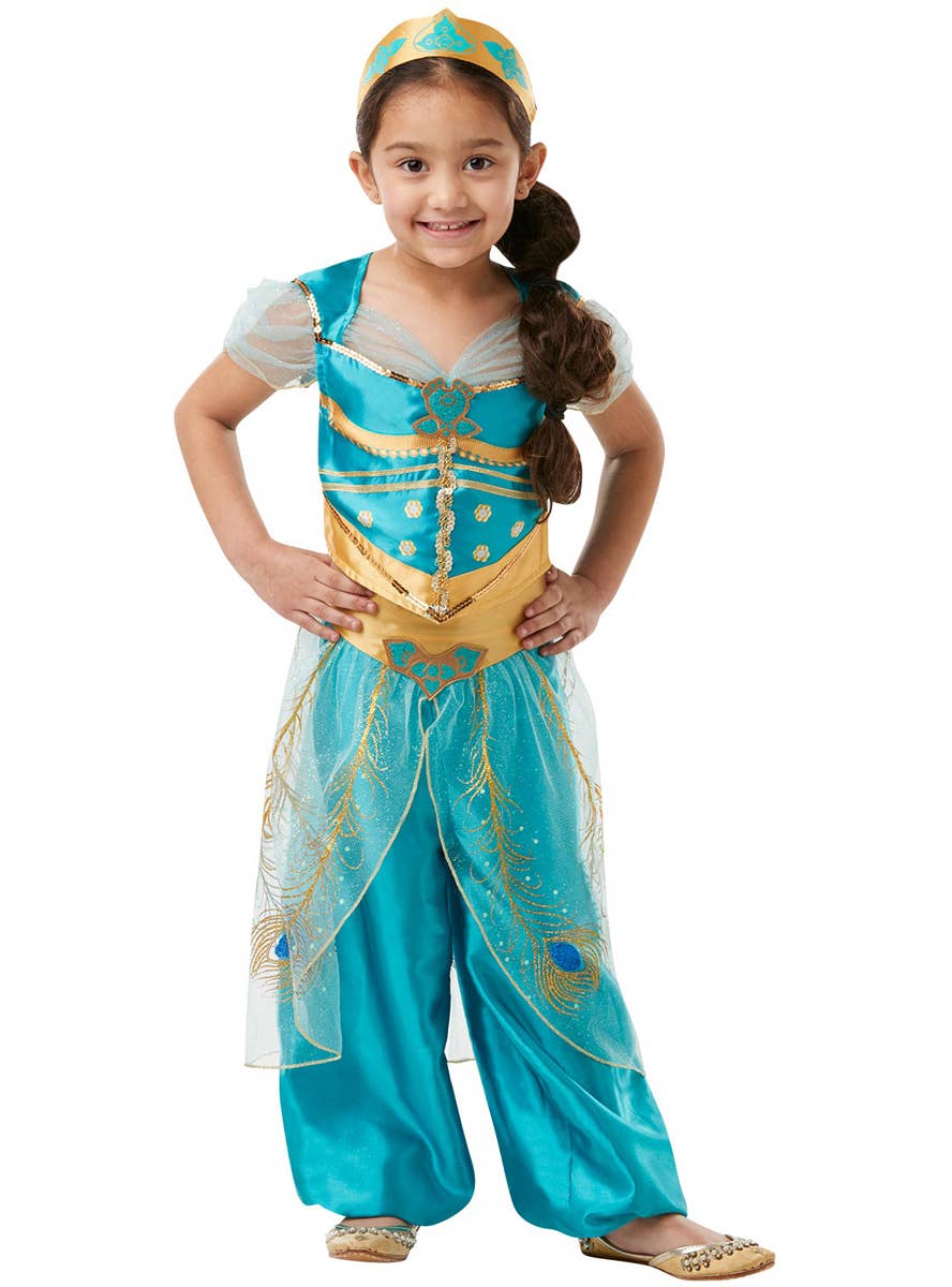 Princess Jasmine Girls Movie Costume - Front Image