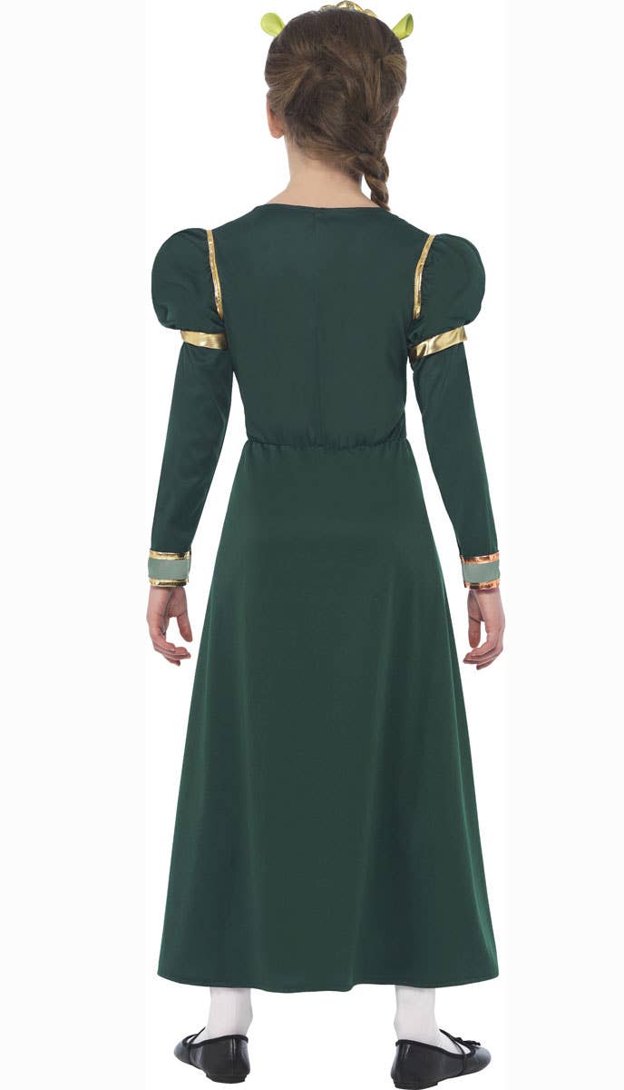 Girls Shrek Themed Princess Fiona Book Week Costume Back
