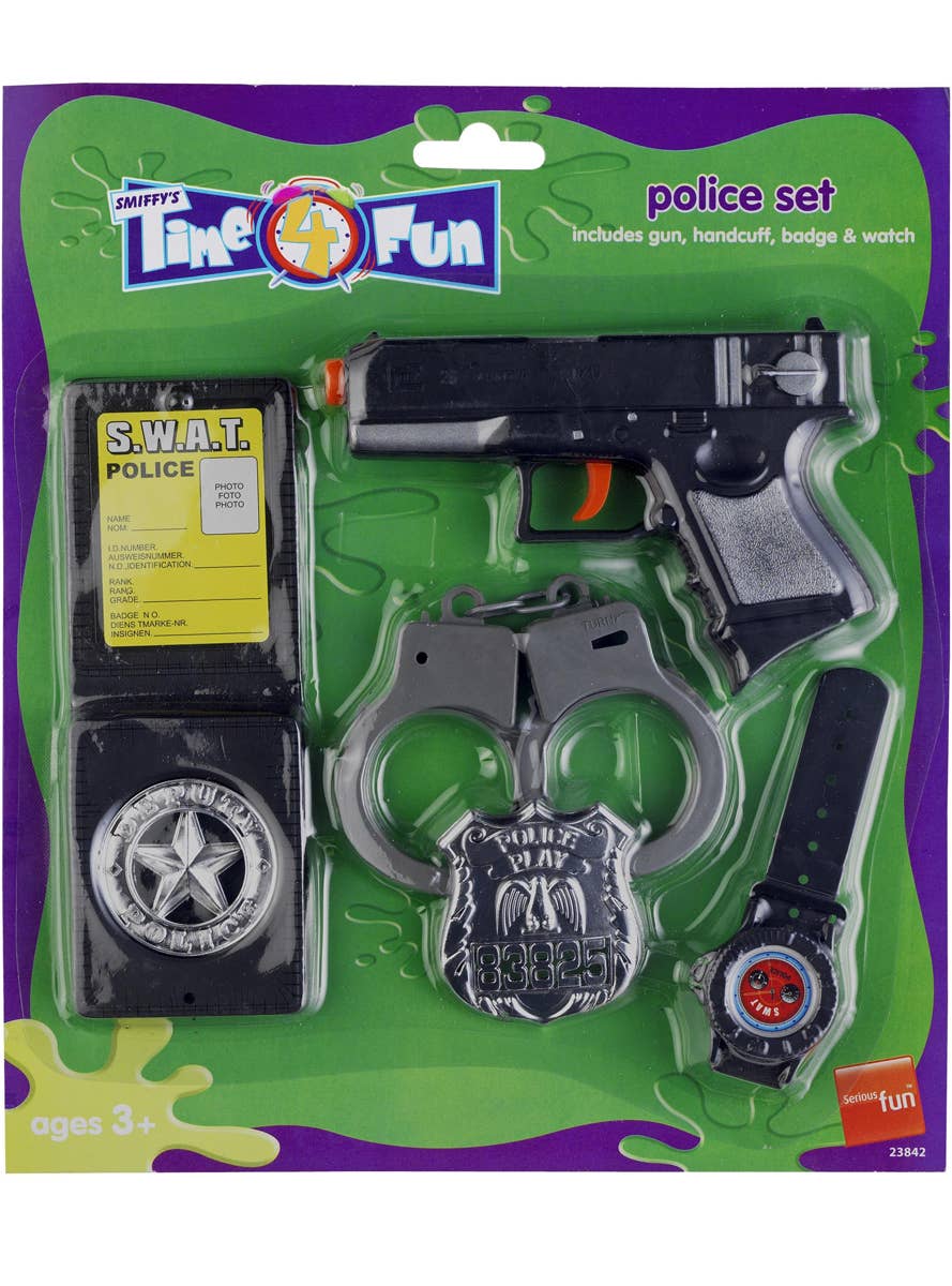 Kid's Plastic Police Officer Costume Accessory Set - Alternative Image