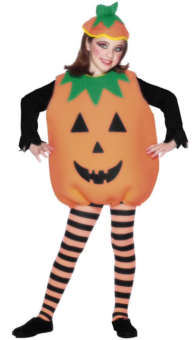 Kids Orange Pumpkin Fancy Dress Costume Kids HALLOWEEN COSTUMES kids-orange-pumpkin-fancy-dress-costume-kids-halloween-costumes