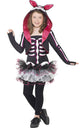 Girl's Skeleton Rabbit Animal Halloween Tutu Costume Front
