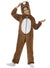 Kid's Fuzzy Brown Bear Animal Onesie Costume Main View