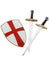 Kid's Knight Crusader Sword and Shield Costume Weapon Set - Main Image