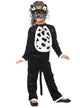 Black Kitty Girl's Onesie Animal Dress Up Costume Front