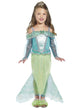 Girl's Green and Teal Mermaid Costume Front View