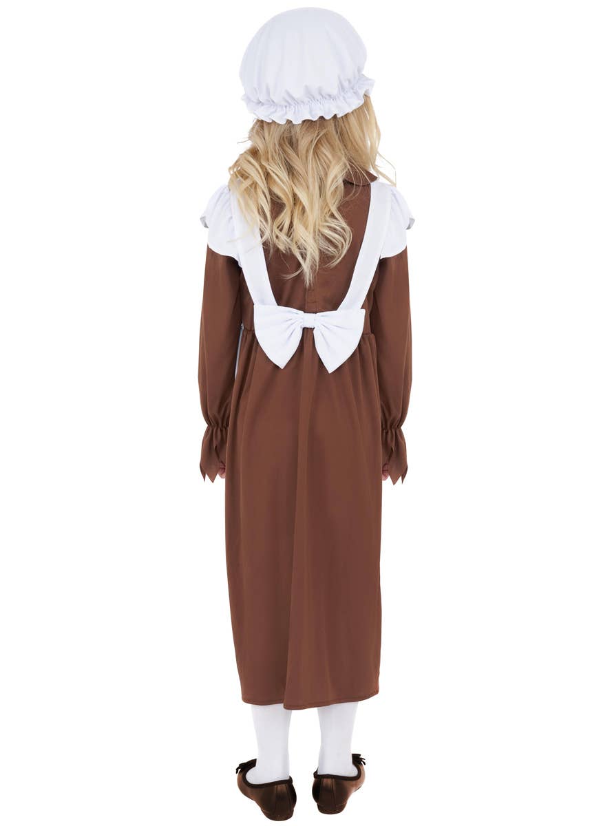 Girl's Victorian Peasant Costume Back View