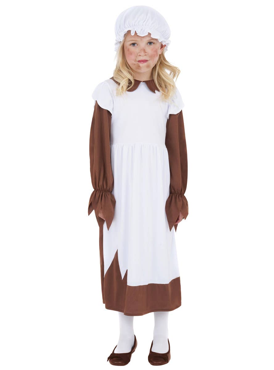 Girl's Victorian Peasant Costume Front View
