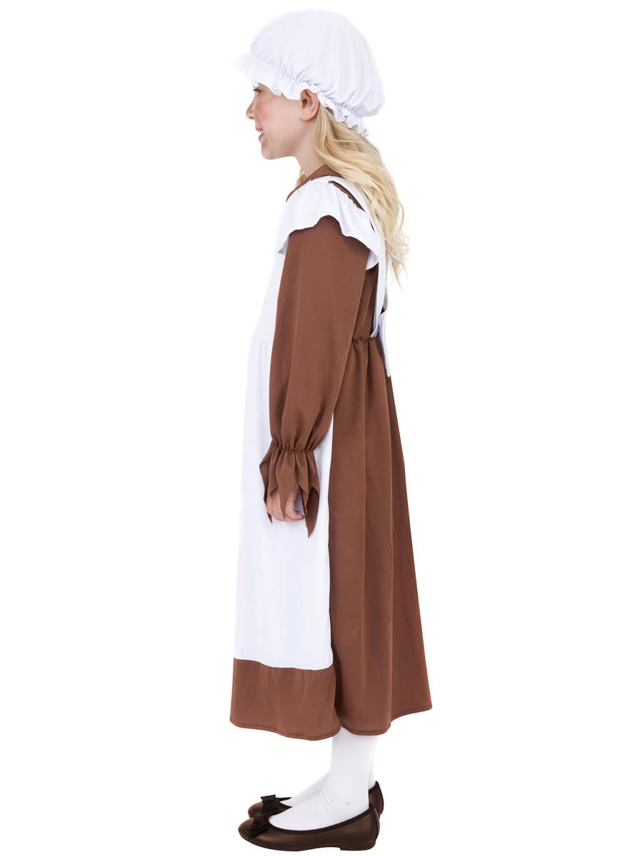 Girl's Victorian Peasant Costume Side View