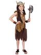 Viking Warrior Girl's Shield Maiden Costume Front View