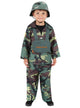 Boy's Army Soldier Camouflage Book Week Costume - Front Image