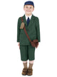 Boys English 1940s Paperboy Fancy Dress Costume - Front View