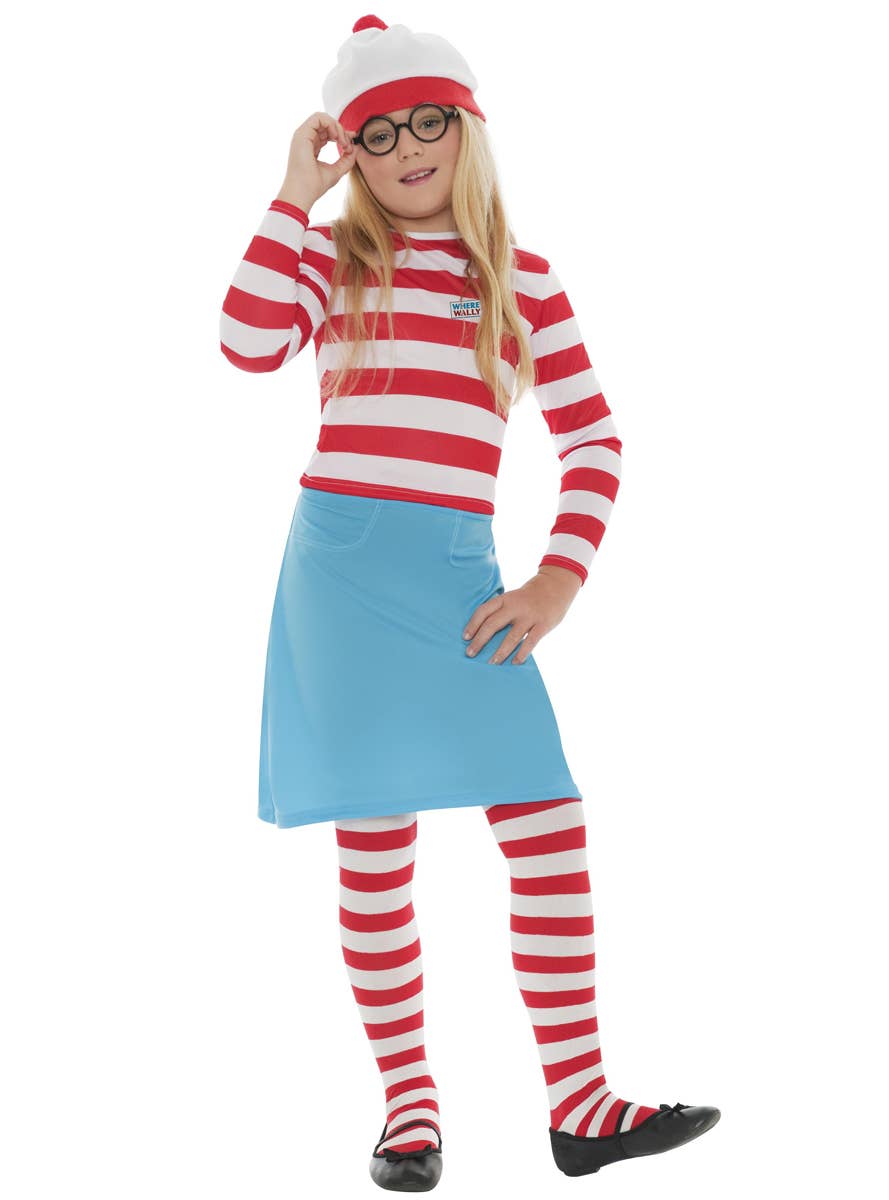 Girl's Where's Wally Book Week Costume Front View