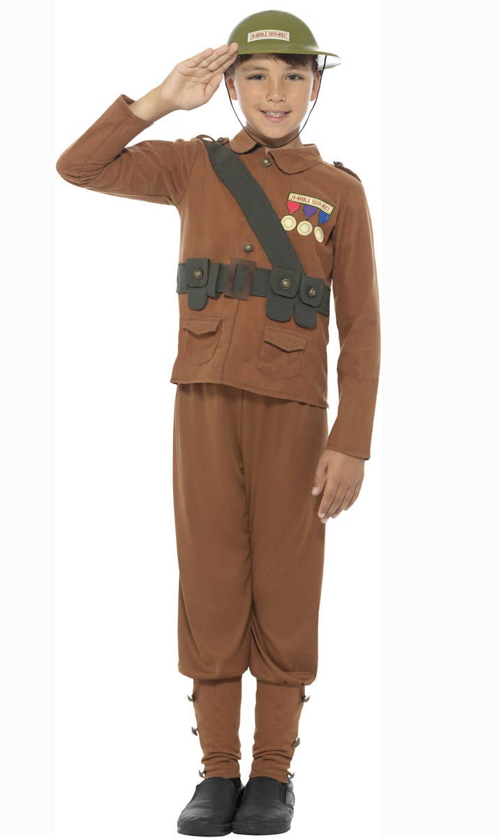 WW1 Soldier Horrible Histories Boys Costume KIDS BOOK WEEK COSTUMES