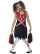 Cheerleader Girl's Zombie Costume Front View