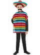 Kids Colourful Mexican Poncho Costume - Main Image