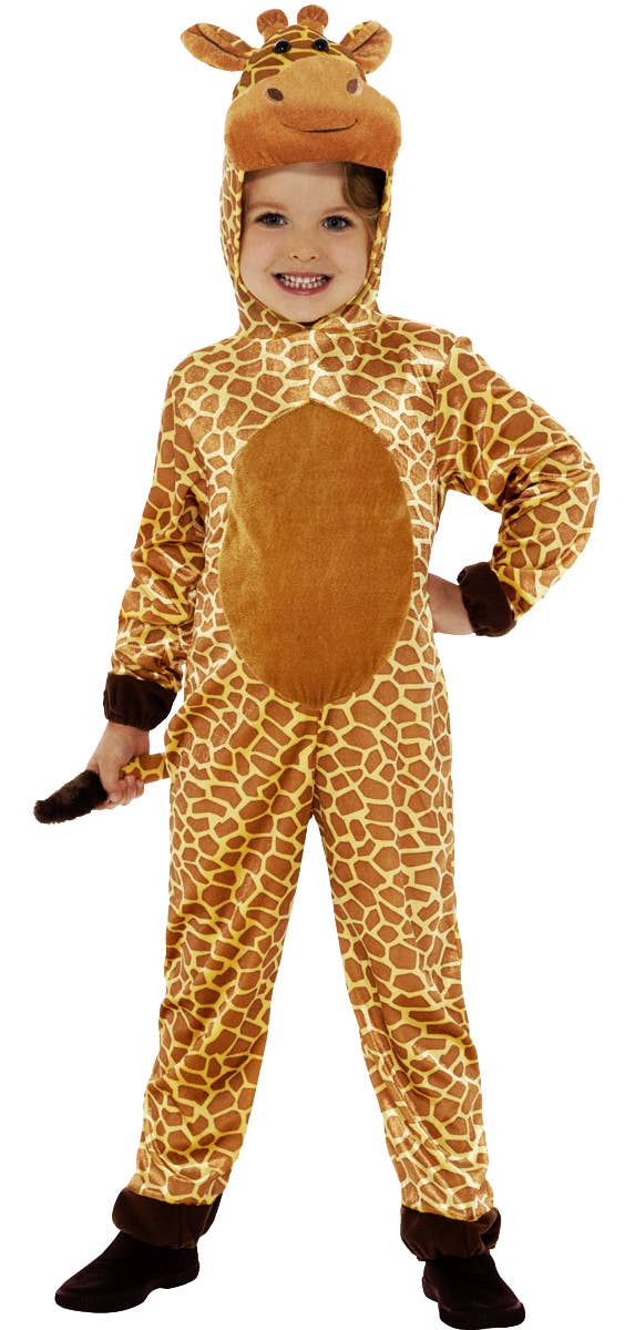 Kids Giraffe Animal Onesie Book Week Fancy Dress Costume Front