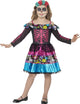 Girls Sugar Skull Day of the Dead Costume Front Image