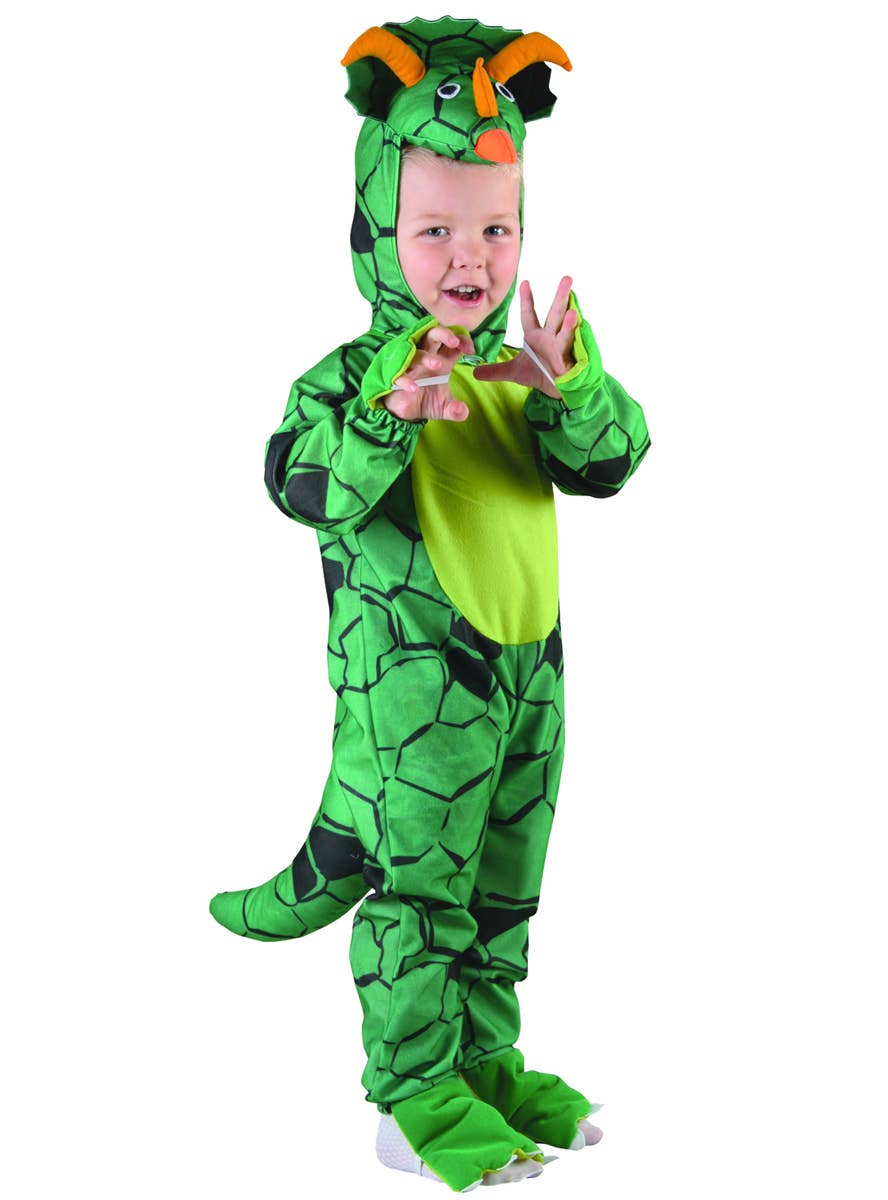 Babies and Toddlers Green Triceratops Dinosaur Costume