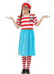 Teen Girls Deluxe Wheres Wally Dress Up Costume - Front Image