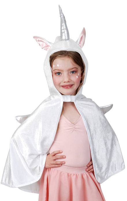 White Unicorn Children's Costume Cape Accessrory