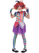 Image of Clown Costume Colourful Rainbow Clown Girls Dress Up Costume - Main Image