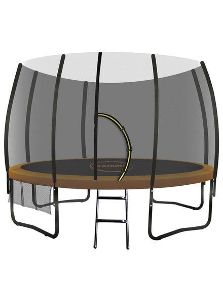 Kahuna 10ft Round Springless Trampoline with Safety Net and Orange Padding Main Image
