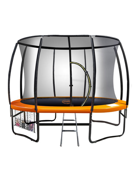 Kahuna 10ft Round Trampoline with Orange Padding and Safety Net Main Image