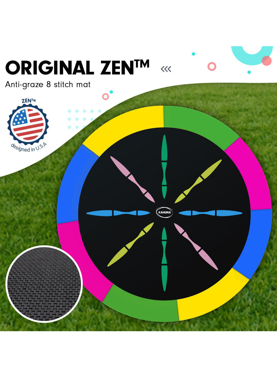 Kahuna 10ft Round Trampoline with Rainbow Padding Safety Net Basketball Hoop Info Image 4