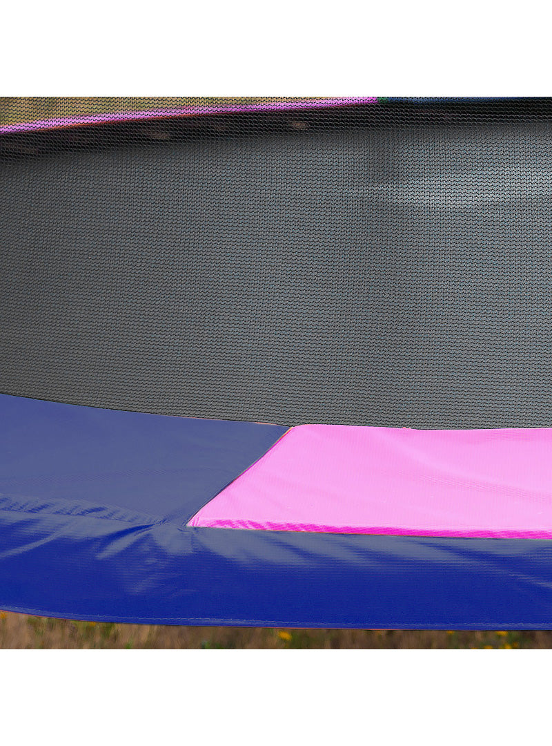 Kahuna 12ft Round Trampoline with Rainbow Padding and Safety Net Alternate Image 3