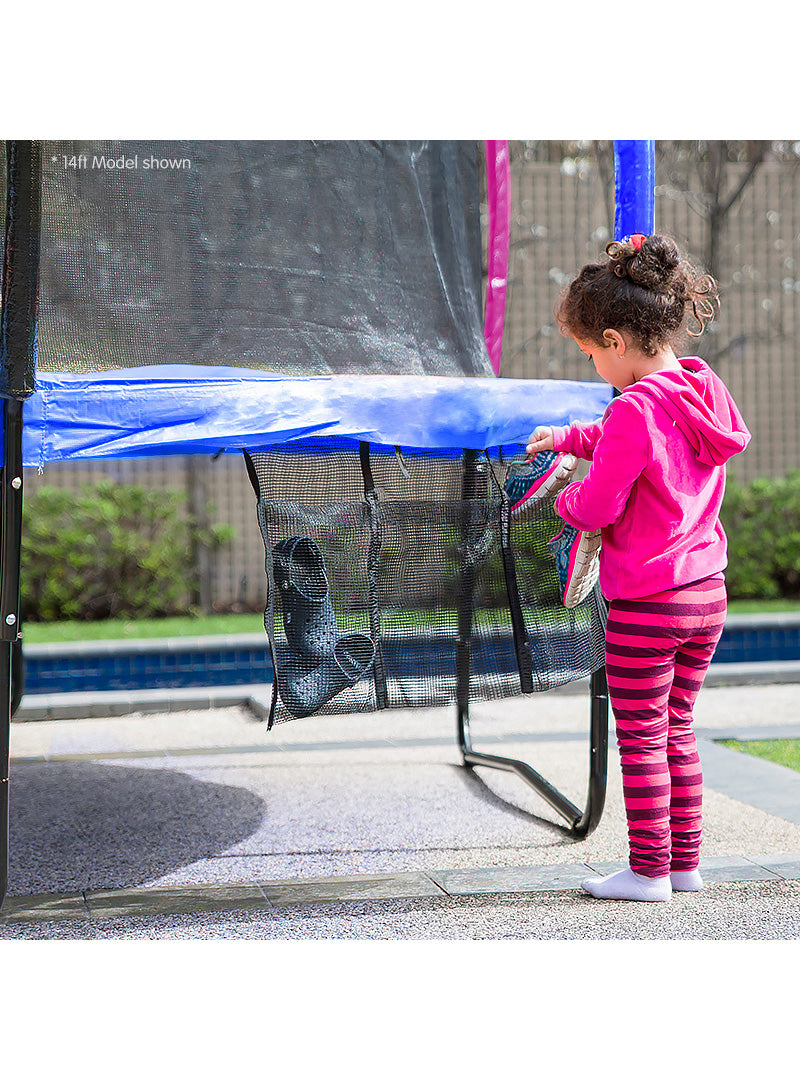 Kahuna 12ft Round Trampoline with Rainbow Padding Safety Net Basketball Alternate Image 2