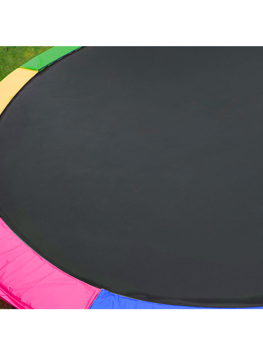 Kahuna 12ft Round Trampoline with Rainbow Padding Safety Net Basketball Alternate Image 3