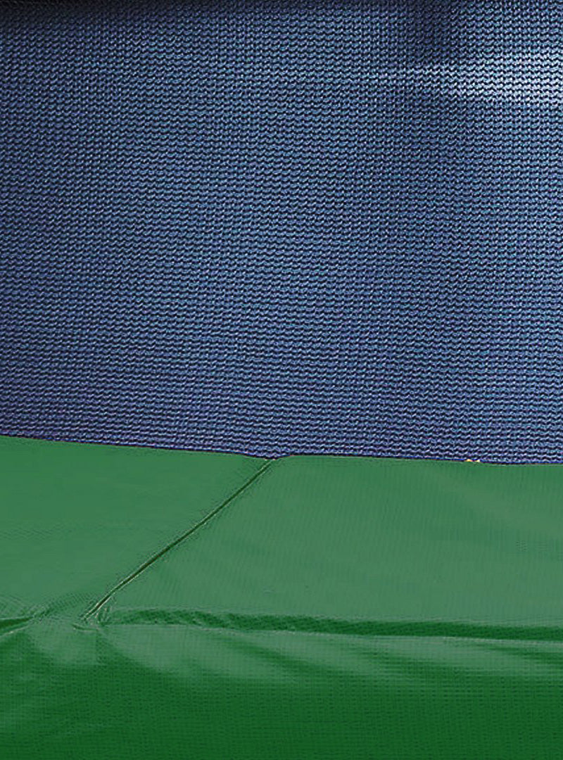 14 Foot Round Trampoline With Basketball Hoop And Green Padding - Alternate Image 2
