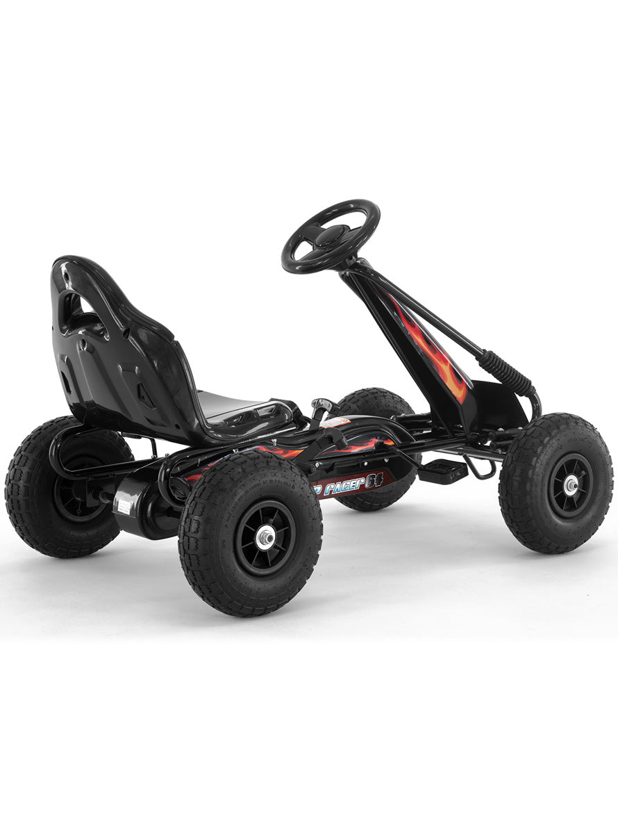 Kahuna Black G95 Pedal Powered Ride On Go Kart - Back Image