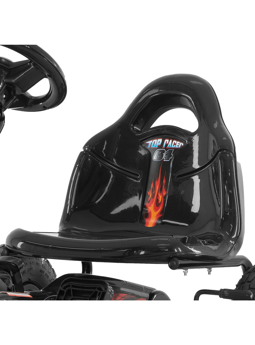 Kahuna Black G95 Pedal Powered Ride On Go Kart - Close Image 1