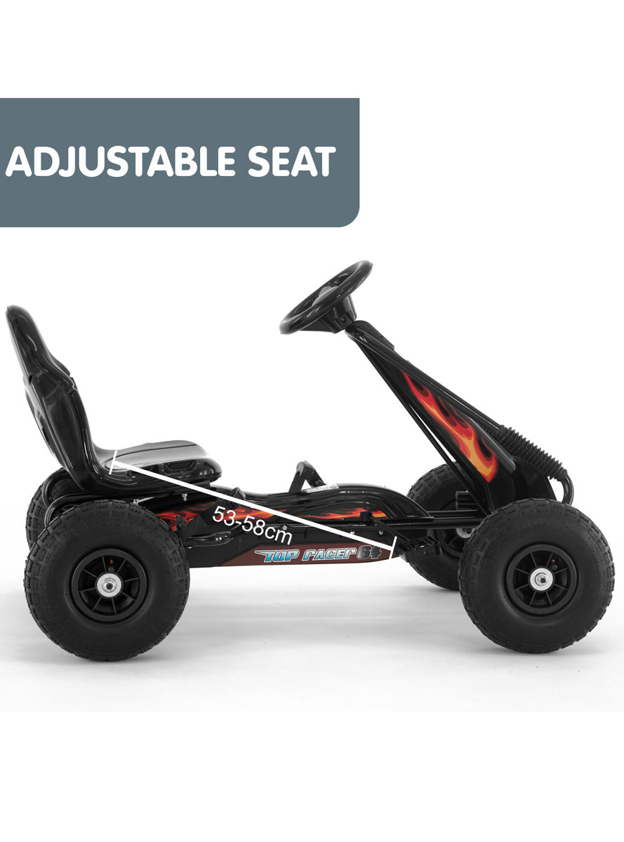 Kahuna Black G95 Pedal Powered Ride On Go Kart - Info Image 2