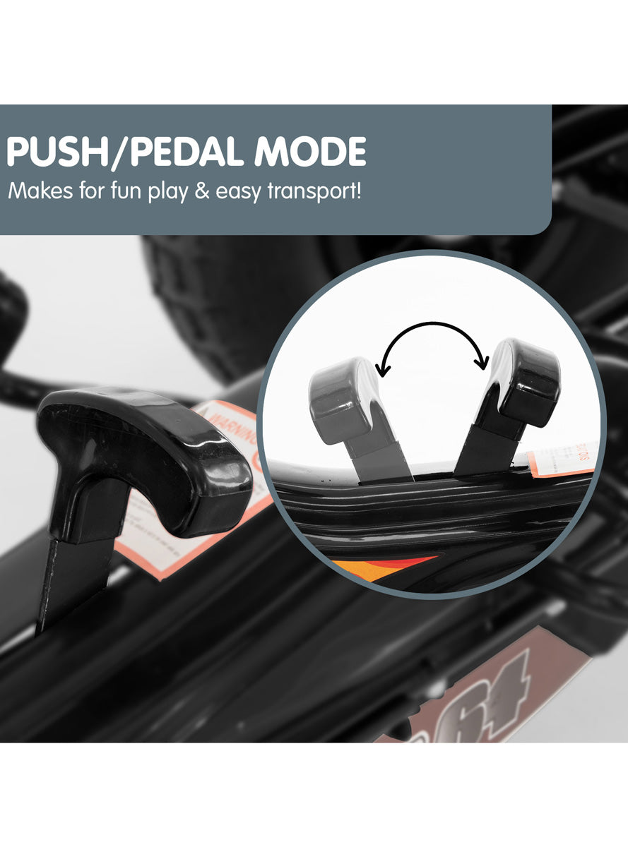 Kahuna Black G95 Pedal Powered Ride On Go Kart - Info Image 3