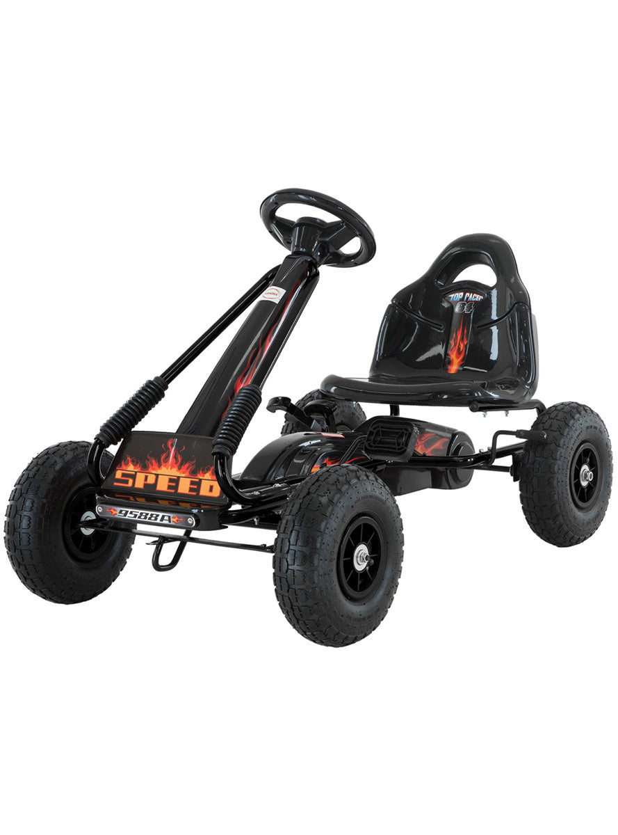 Kahuna Black G95 Pedal Powered Ride On Go Kart - Main Image