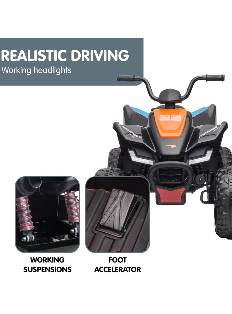 Kids Electric Ride On Quad Bike Kahuna McLaren MCL35 Black - Info Image 5