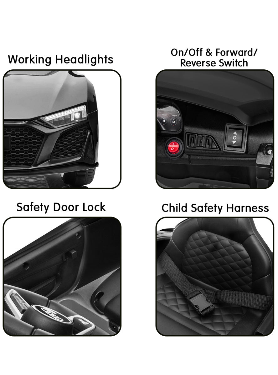 Kahuna Black Audi Sport Kids Electric Ride On Car - Info Image 1