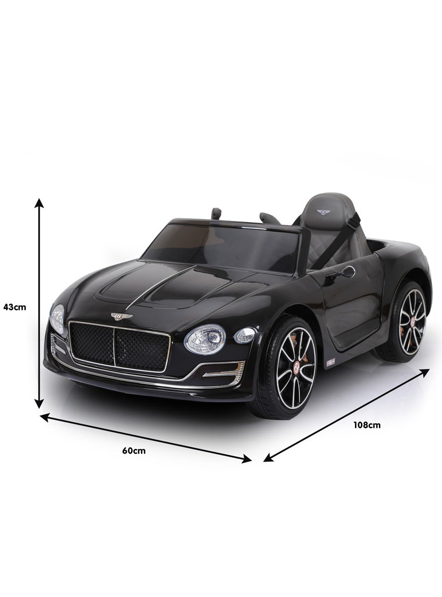 Kahuna Black Bentley EXP 12 Licensed Speed Kids Electric Ride On Car - Dimensions Image